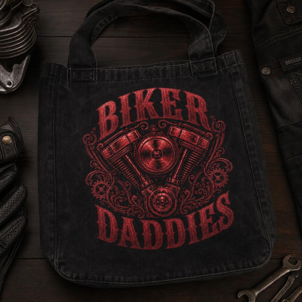 Biker Daddies Tote tote, flat-lay